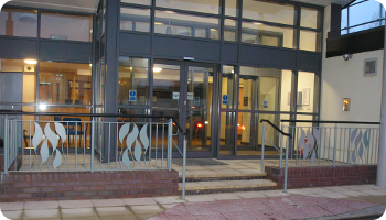 Bishop's Castle Community Hospital - front entrance