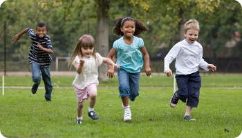 running kids