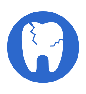 Broken tooth icon