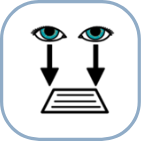 First Links, During the therapy session, image of eyes looking at a list