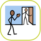 4-5 pathway image of people at a door