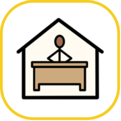 Standard pathway image of a person behing a desk