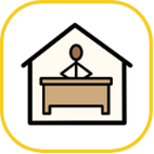 Standard pathway image of a person behing a desk
