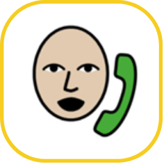 Standard pathway image of someone talking on a phone